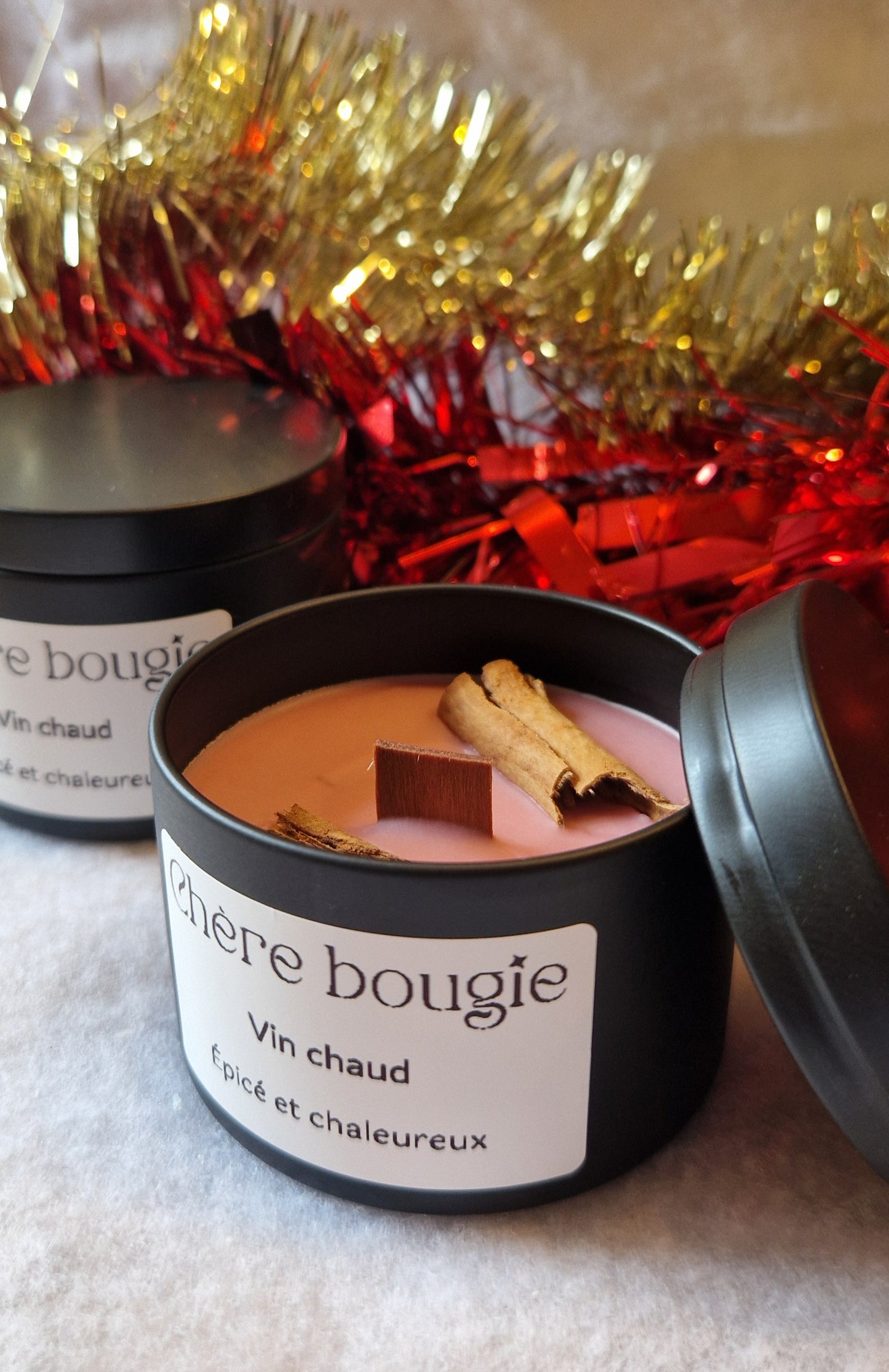 Bougie Artisanale “Vin Chaud” - Édition Limitée Hiver 2024 🍷