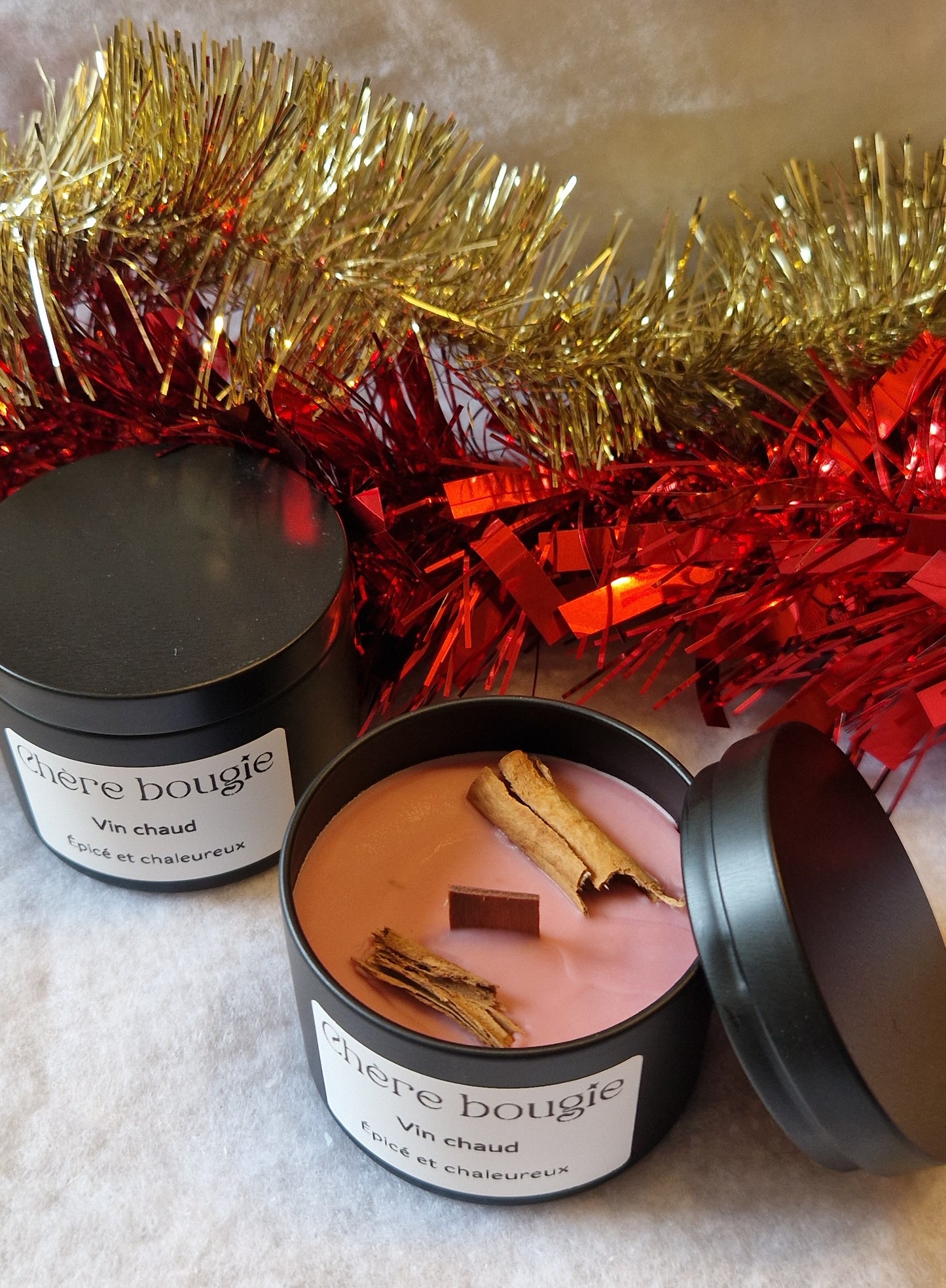Bougie Artisanale “Vin Chaud” - Édition Limitée Hiver 2024 🍷
